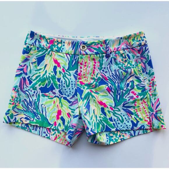 Lilly Pulitzer Callahan Shorts 4.5" Inseam Size 0 - Picture 1 of 9